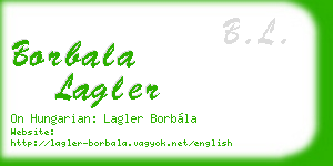 borbala lagler business card